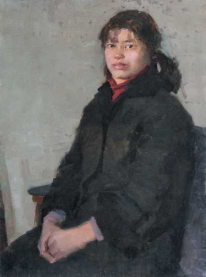 靳尚谊 女青年肖像